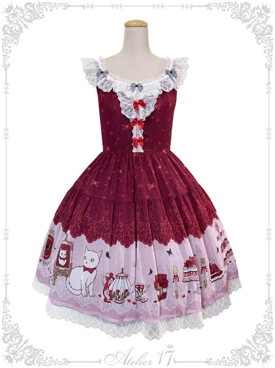 春紅茶 JSK(3色) 赤JSK, お茶会JSK, 紅茶JSK