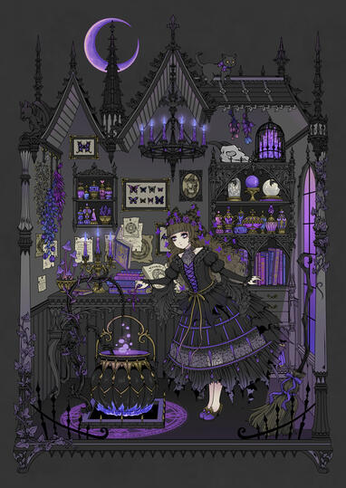 魔女, ハロウィーン, ワルツ, 美しい